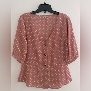 Dusty rose blouse